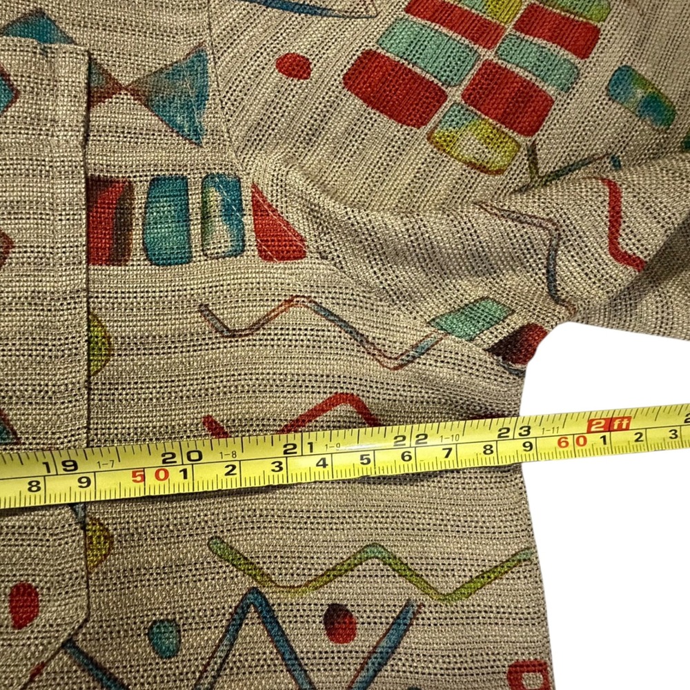 The Territory Ahead Mens Silk Abstract Geometric Short Sleeve Button Up Shirt M - Picture 6 of 7